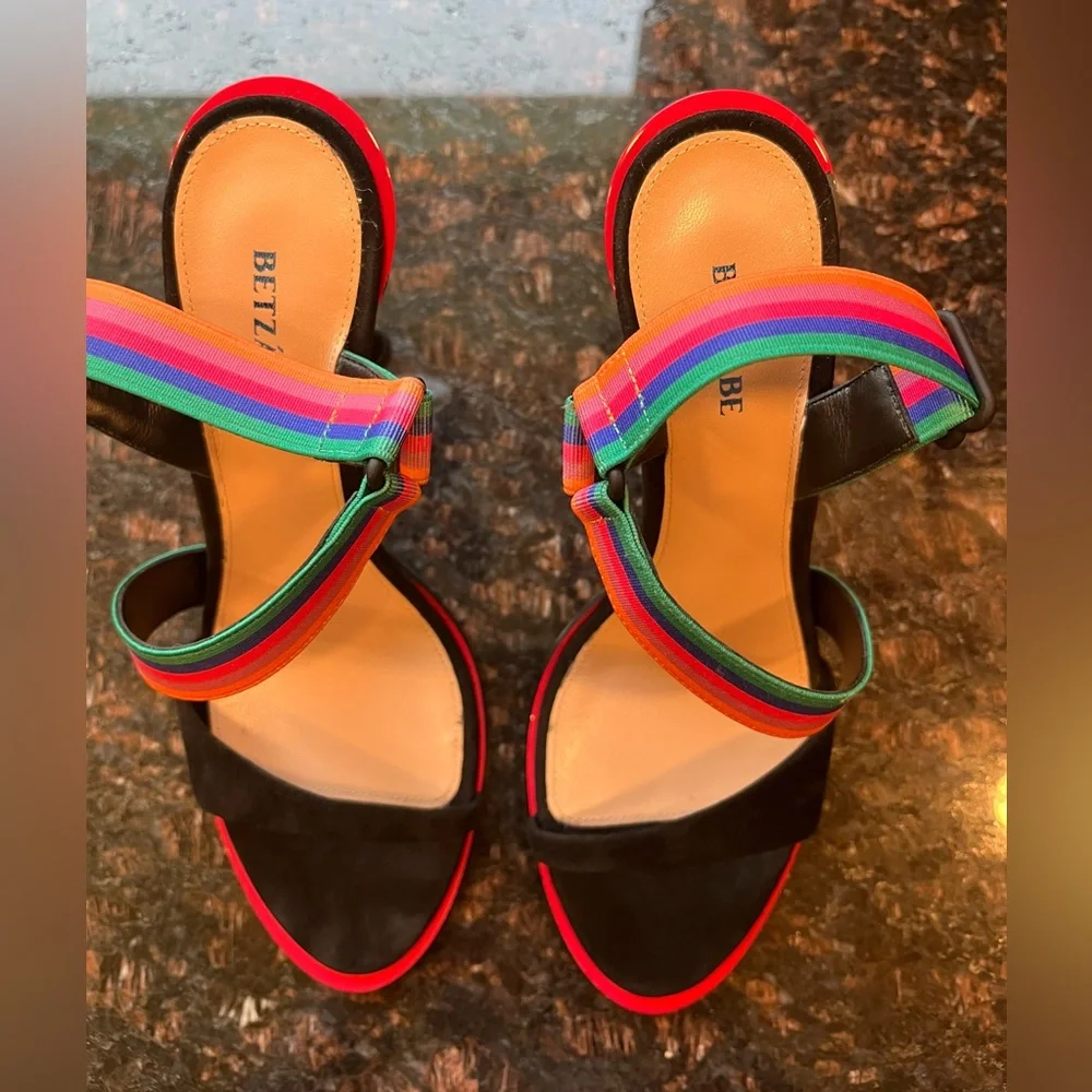 NEW - BETZÁBE Selena Pride Strap Sandal - Size 7 - Picture 6 of 11